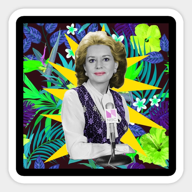 Barbara Walters Sticker by austyndelugoart